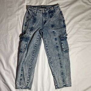 Women's Acid Wash Denim Jeans